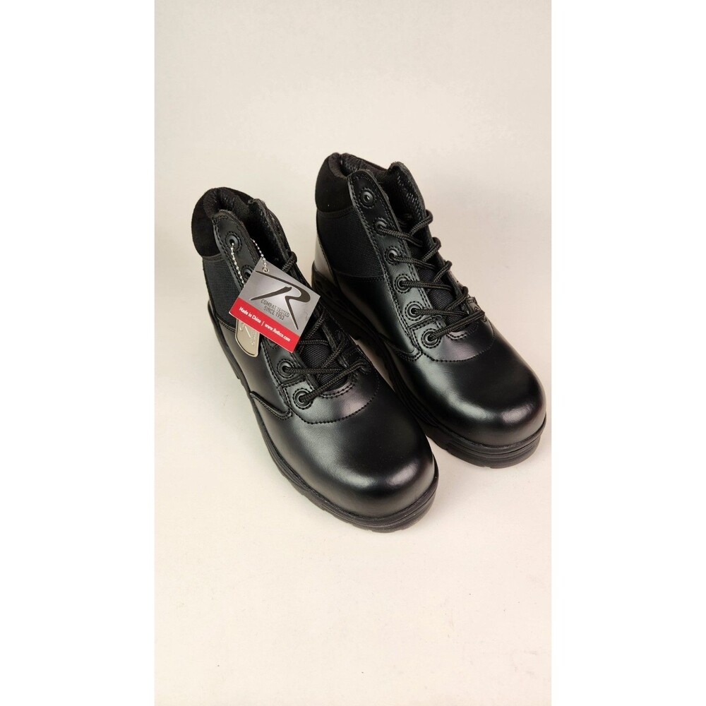 Black Forced Entry Boots Leather Tactical Public Safety Comfort Low Work Boot 6"